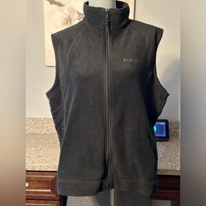 Columbia Black Benton Springs Zip Up Vest with Zip Up Pockets size XL